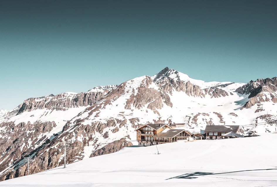 Refuge de Solaise, a 2,551m altitude building formed of individual apartments in Val d'Isère, with great opportunities for stargazing in the Alps.